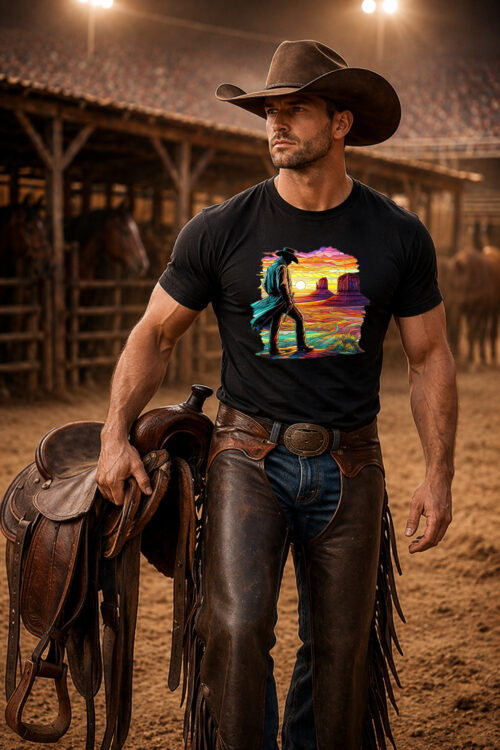 Sunset Cowboy, T-shirtfountain, Cowboy, Country, Country Music