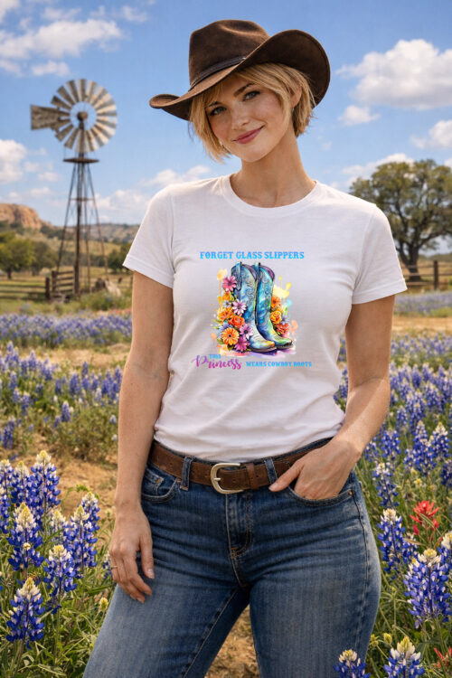 Glass Slippers, T-shirtfountain, Cowgirl, Country, Country Music