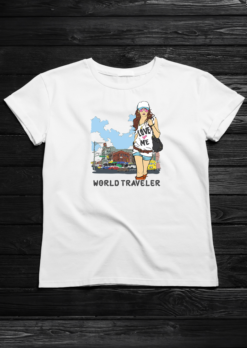 World Traveller, T-shirtfountain.nl
