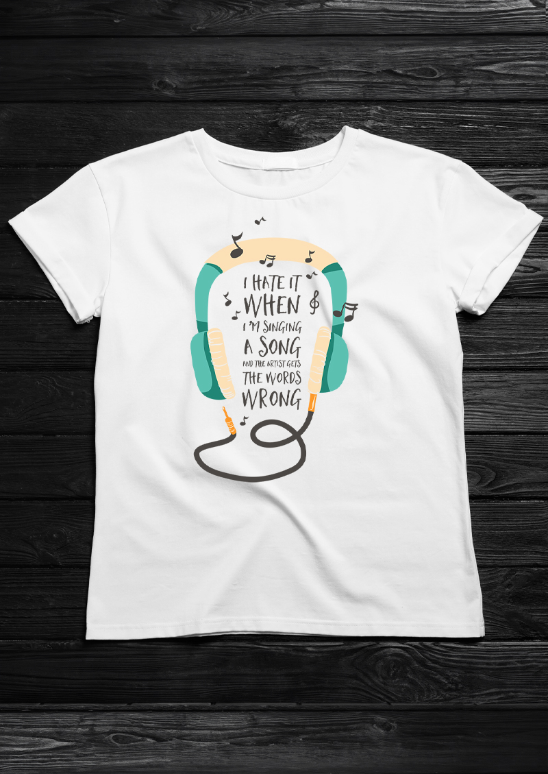 The words are wrong, T-shirtfountain.nl