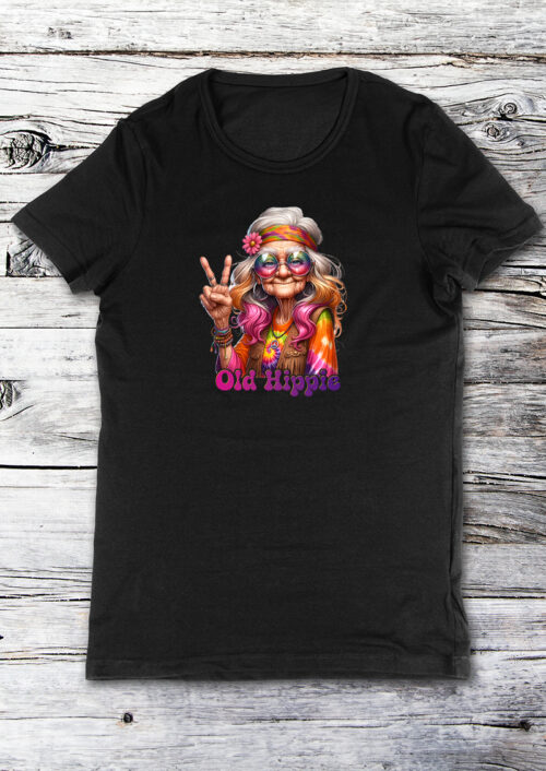 Old Hippie, T-shirtfountain.nl