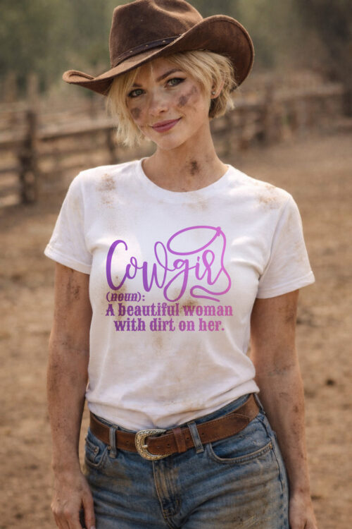Definition of a Cowgirl, T-shirtfountain, t-shirt, cowboy shirts, cowgirl shirts