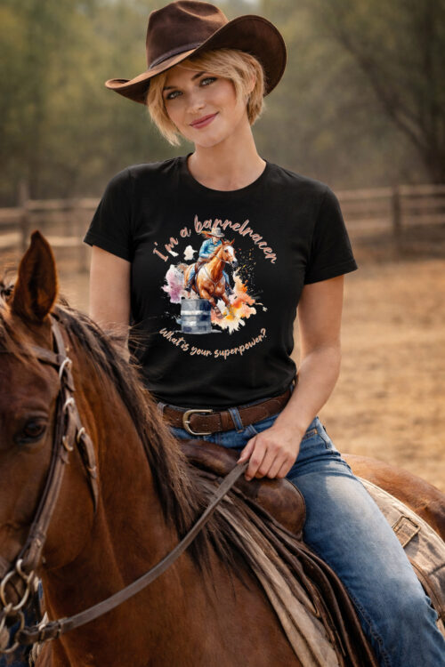 Barrelracer, T-shirtfountain.nl, Rodeo, Western Riding