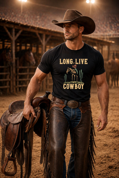 Long LIve Cowboy, T-shirtfountain, Cowboy, Country, Country Music