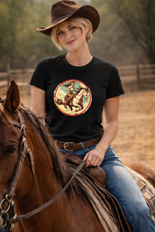 Vintage Cowgirls, Country Music, Cowgirl, T-shirtfountain.nl, Rodeo, Western Riding