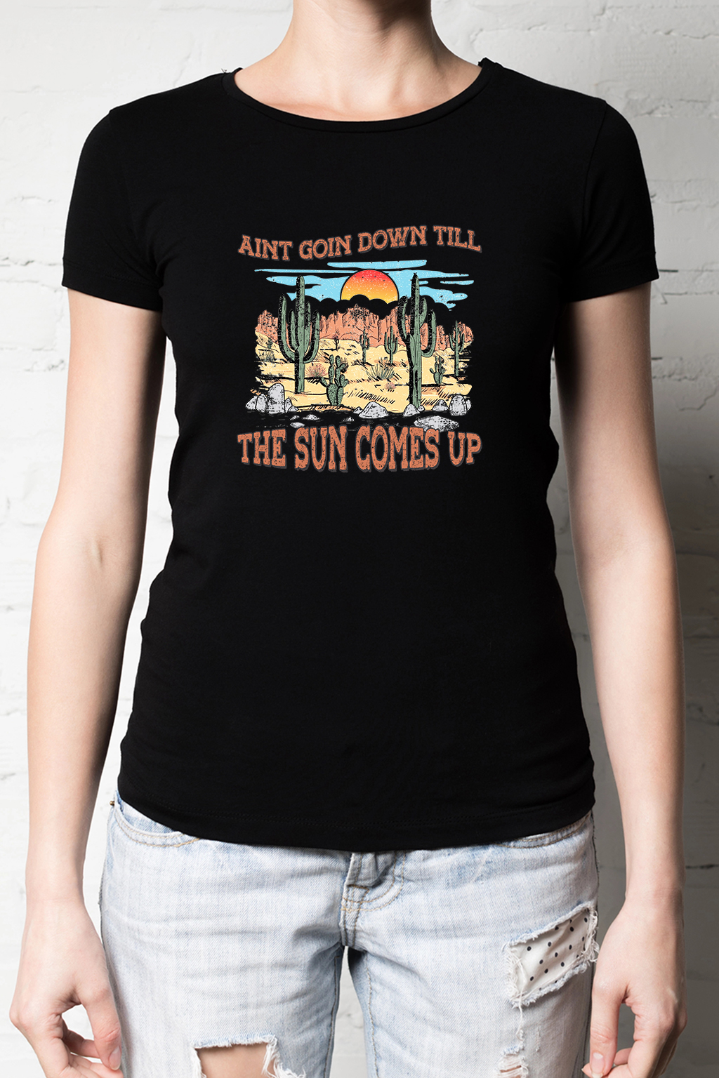 Ain't Going Down, Country Music, Songteksten, T-shirtfountain, t-shirt, cowboy shirts, cowgirl shirts