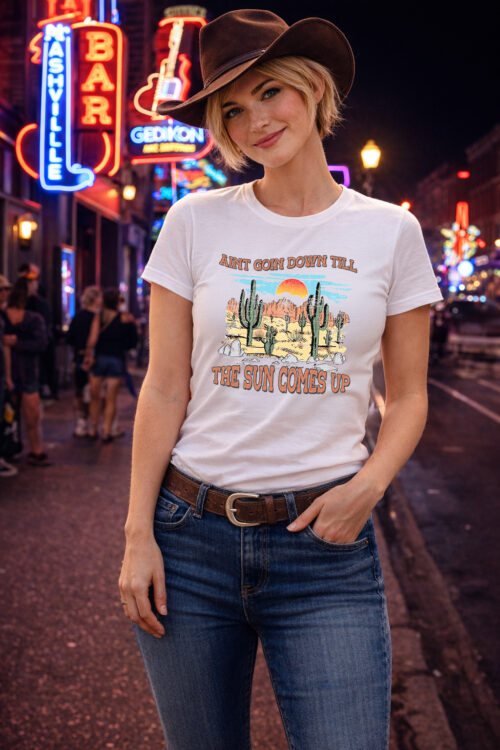 Ain't Going Down, Country Music, Songteksten, T-shirtfountain, t-shirt, cowboy shirts, cowgirl shirts