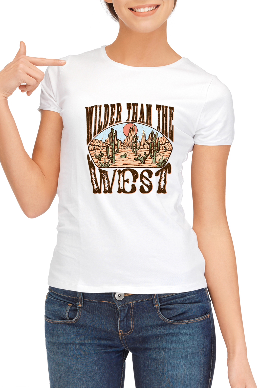 Wilder than the West, T-shirtfountain.nl, Cowboy, Cowgirl, Quotes