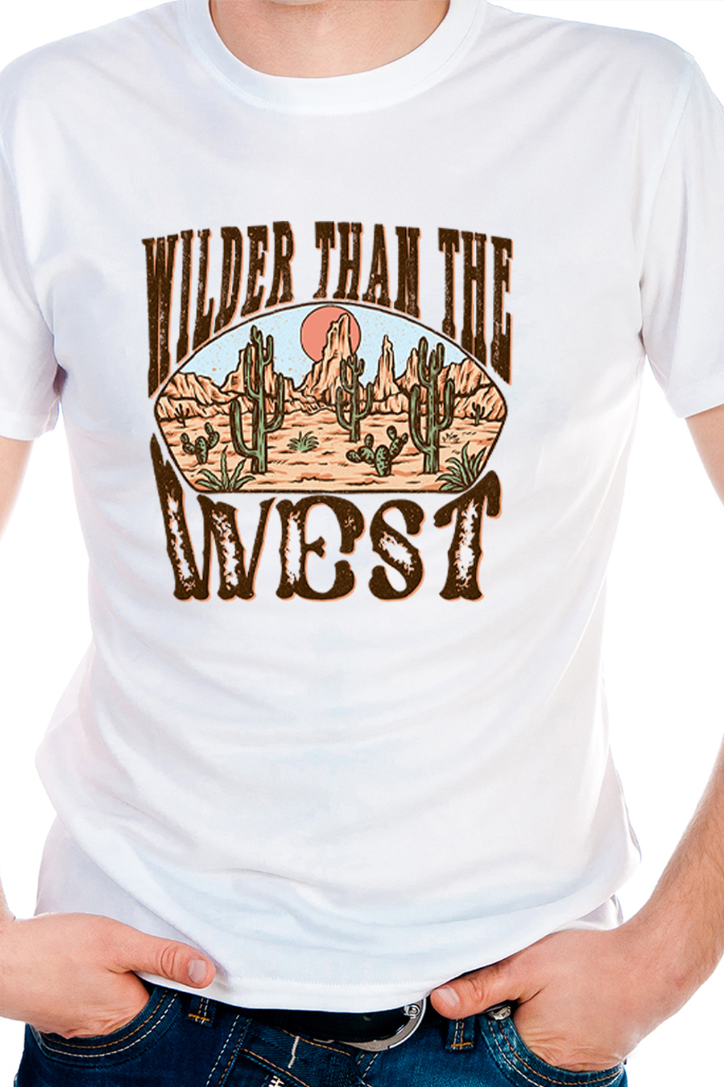 Wilder than the West, T-shirtfountain.nl, Cowboy, Cowgirl, Quotes