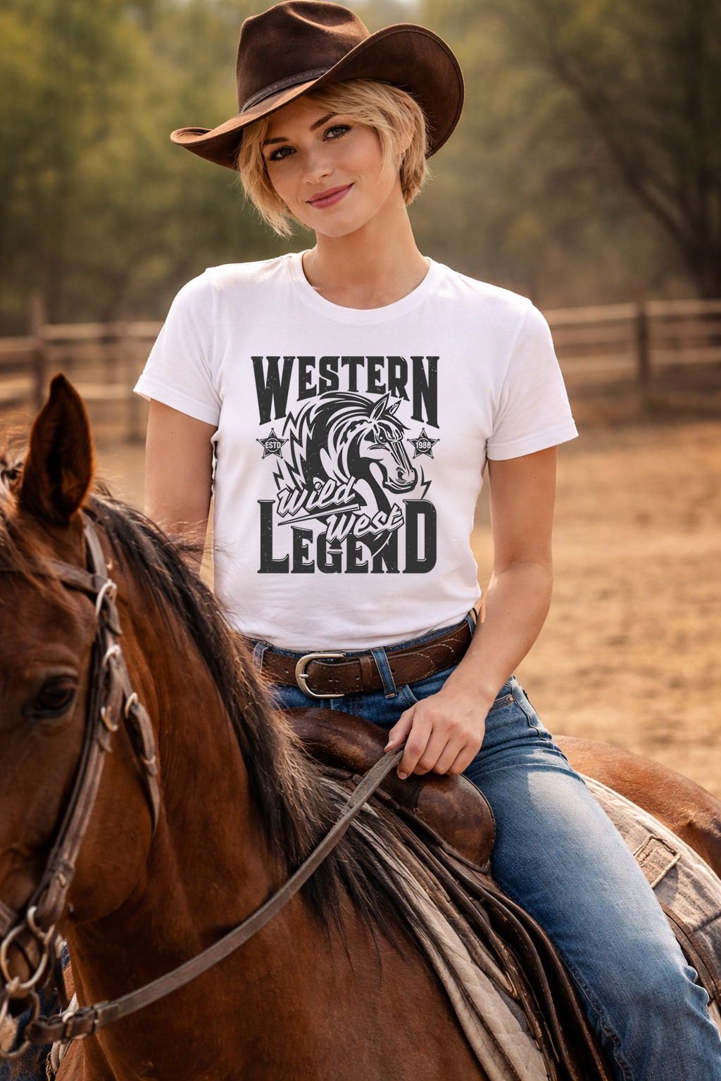 Western Legend, Lifestyle, Western, rodeo, T-shirtfountain.nl, Cowboy, Cowgirl, Quotes