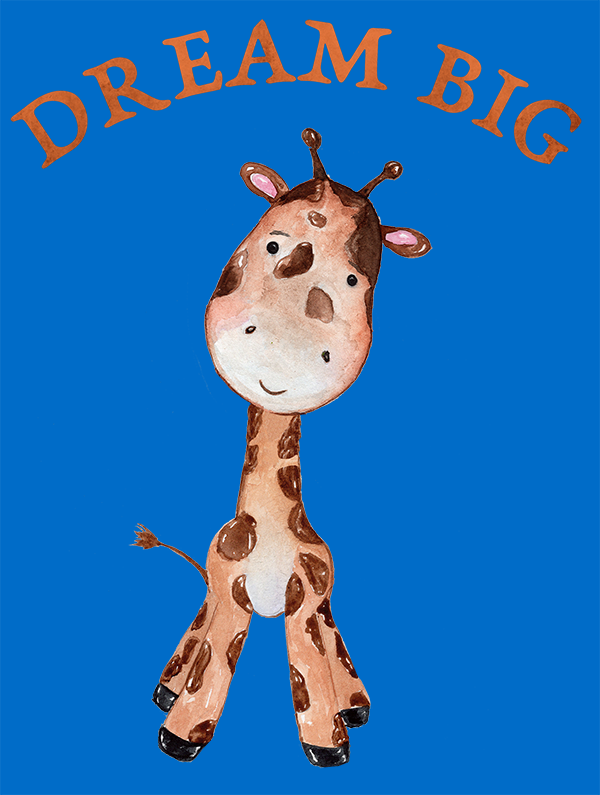 dream big cobalt blue