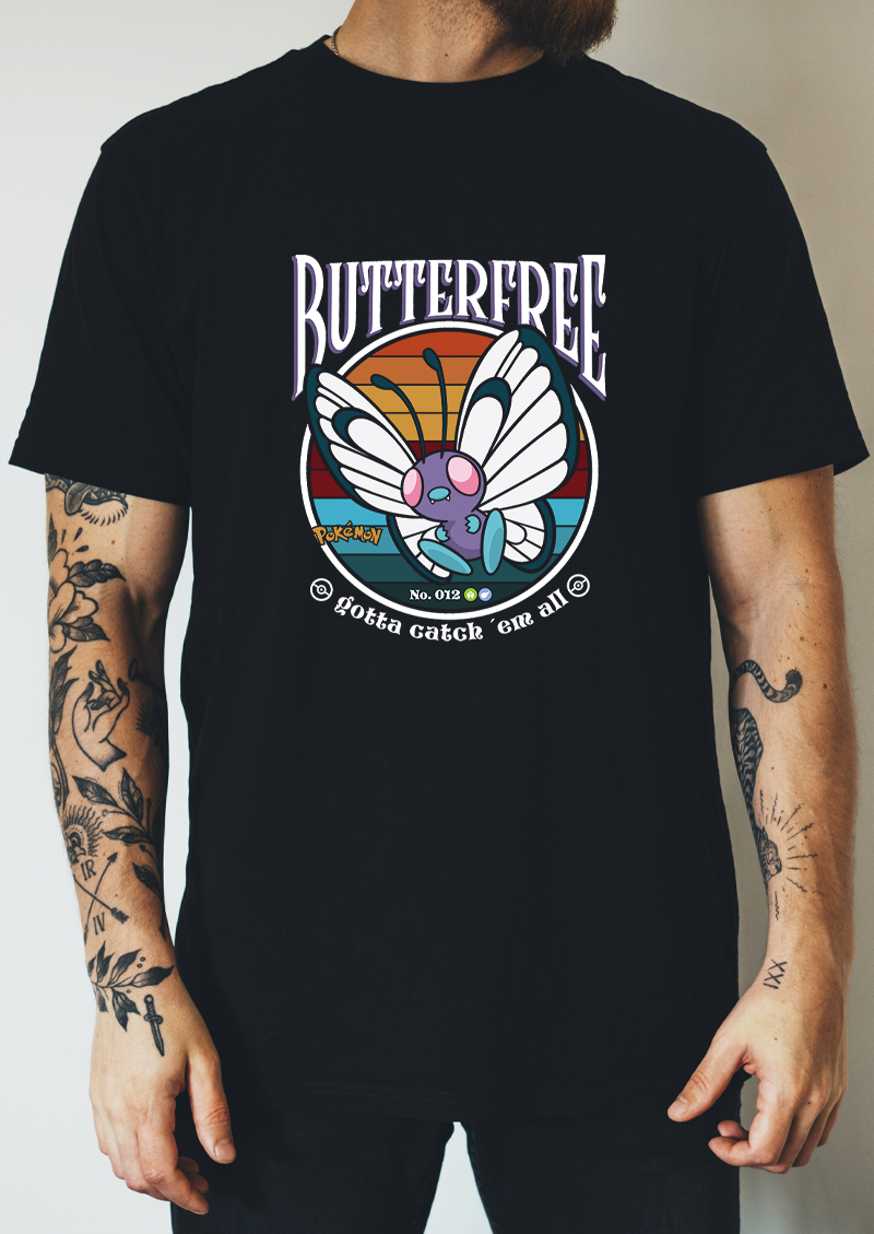 P12 - Butterfree, Pokémon, Gotta Catch 'm All, T-shirtfountain.nl