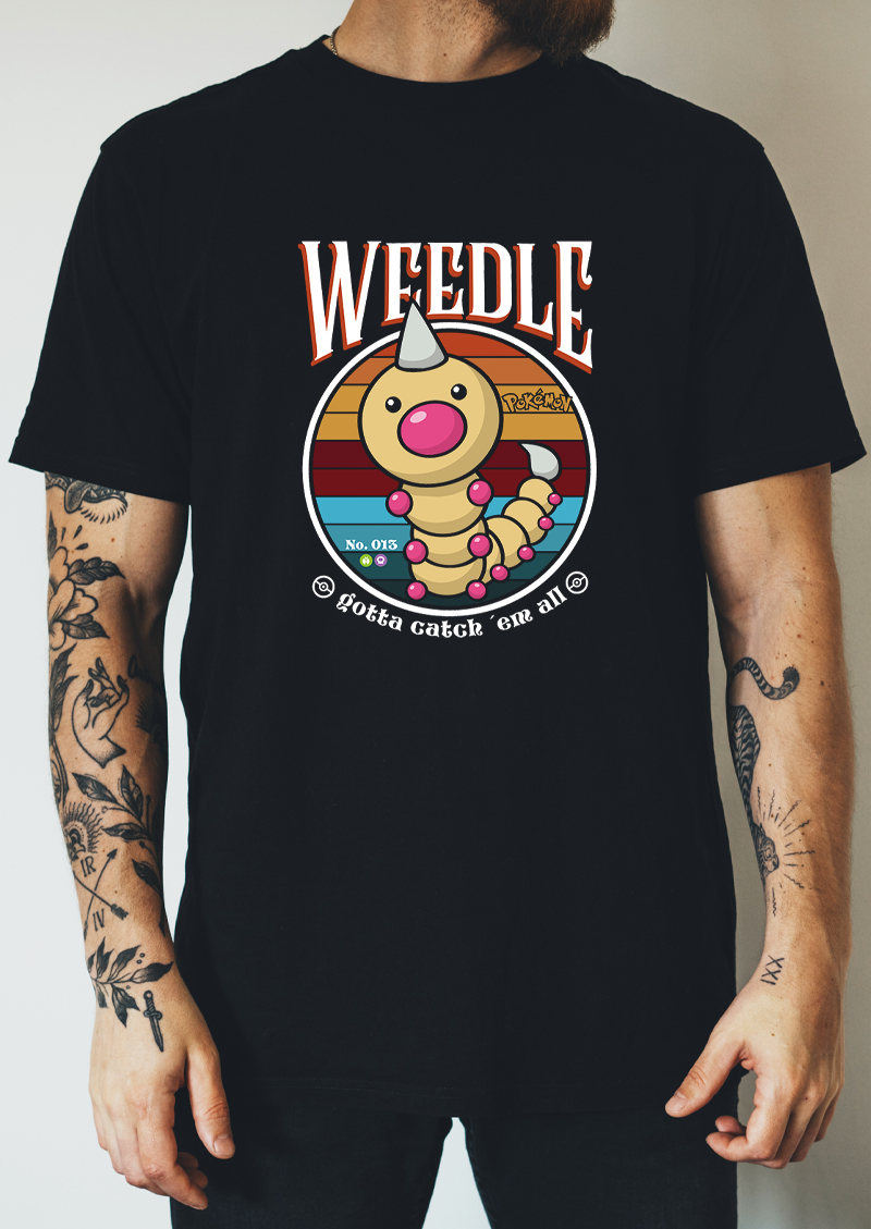 P13 - Weedle, Pokémon, Gotta Catch 'm All, T-shirtfountain.nl