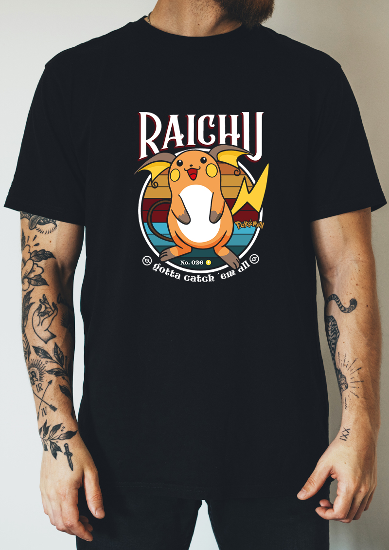P26 - Raichu, Pokémon, Gotta Catch 'm All, T-shirtfountain.nl