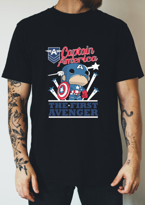 The first Avenger, Captain America, Marvel, Superheroes, T-shirtfountain.nl, T-shirts bedrukken, Comic Con