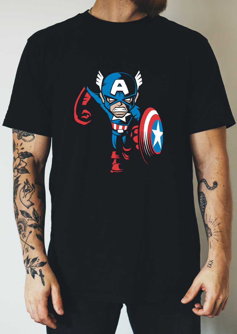 Captain America, Marvel, Superheroes, T-shirtfountain.nl, T-shirts bedrukken, Comic Con