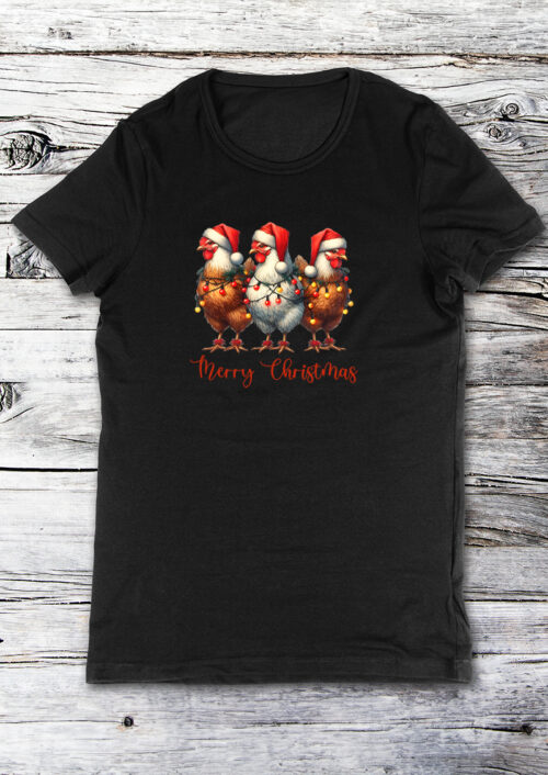Christmas Chickens, T-shirtfountain.nl, t-shirts bedrukken, kerst