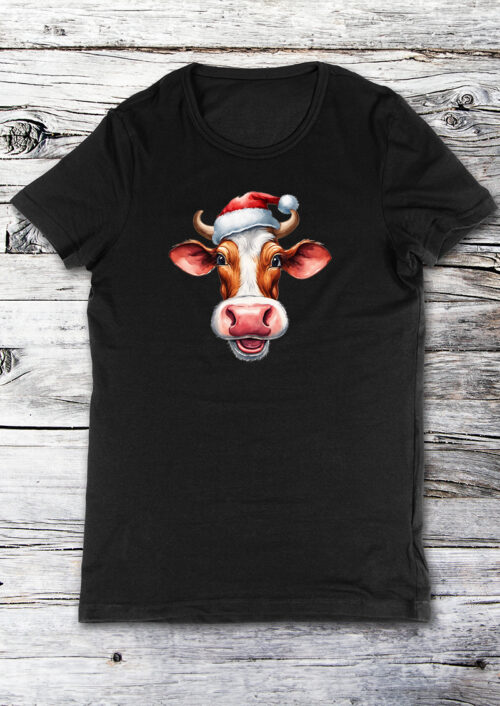 Christmas Cow, T-shirtfountain.nl, t-shirts bedrukken, kerst