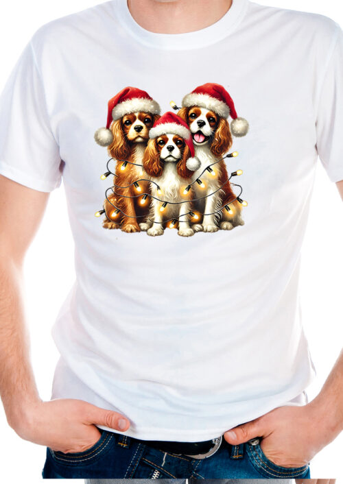 Christmas Cavaliers t-shirtfountain.nl, t-shirtbedrukken, kerst