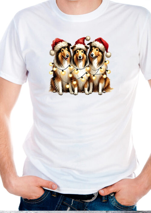 Christmas Collies, t-shirtfountain.nl, kerst, t-shirt bedrukken
