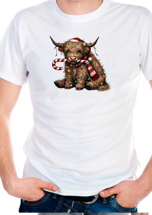 Scottish Christmas Cow, t-shirtfountain.nl, t-shirtbedrukken, kerst