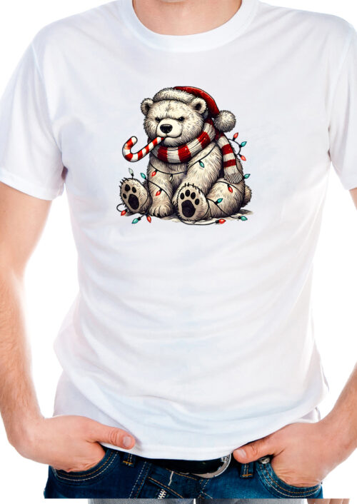 Christmas Polar Bear, t-shirtfountain.nl, t-shirtbedrukken, kerst