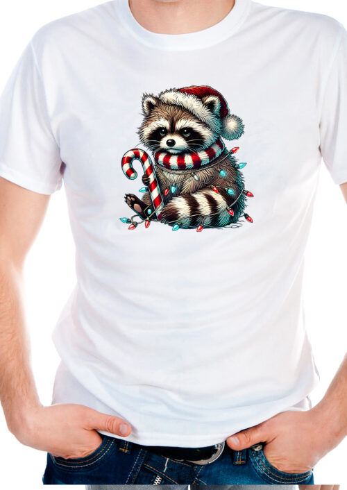 Angry Christmas Raccoon, t-shirtfountain.nl, t-shirtbedrukken, kerst