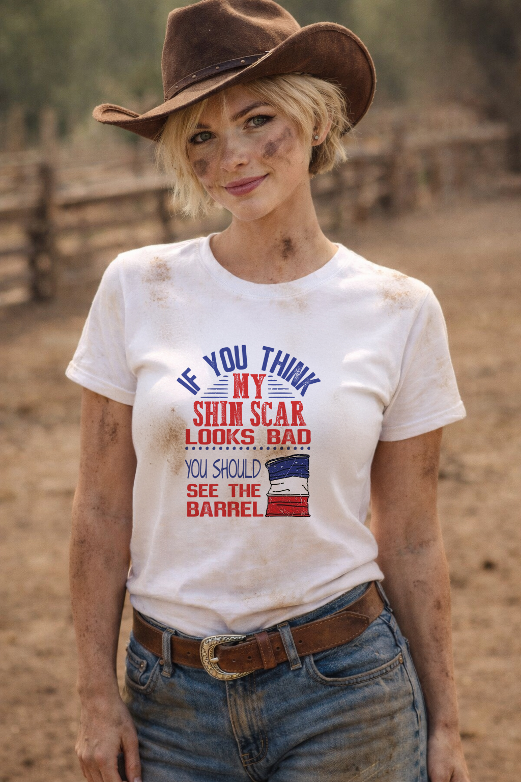 Barrelracer, Western Riding, Rodeo, T-shirtfountain.nl, Cowgirl