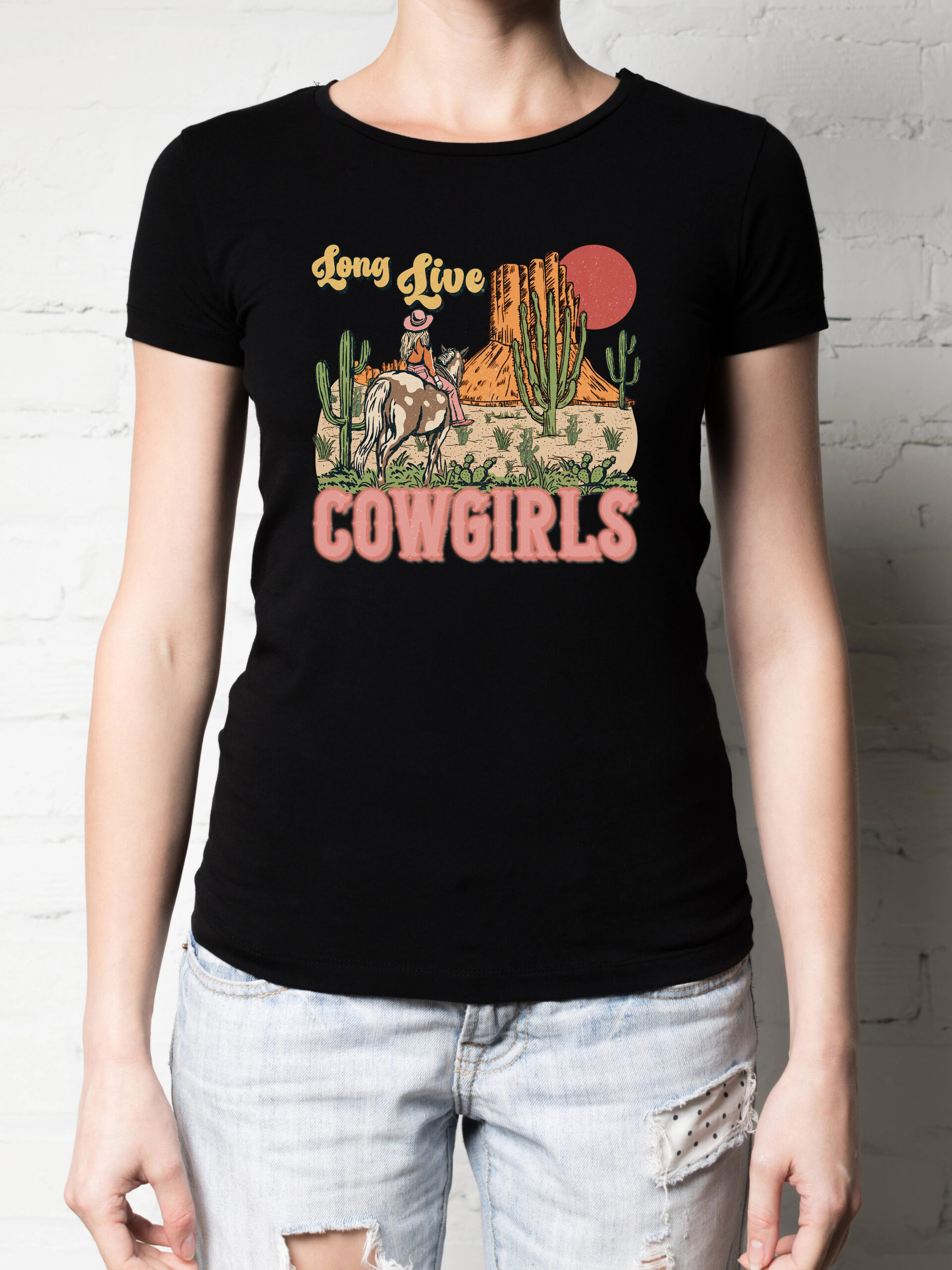 Long Live Cowgrils, T-shirtfountain, t-shirt, cowboy shirts, cowgirl shirts
