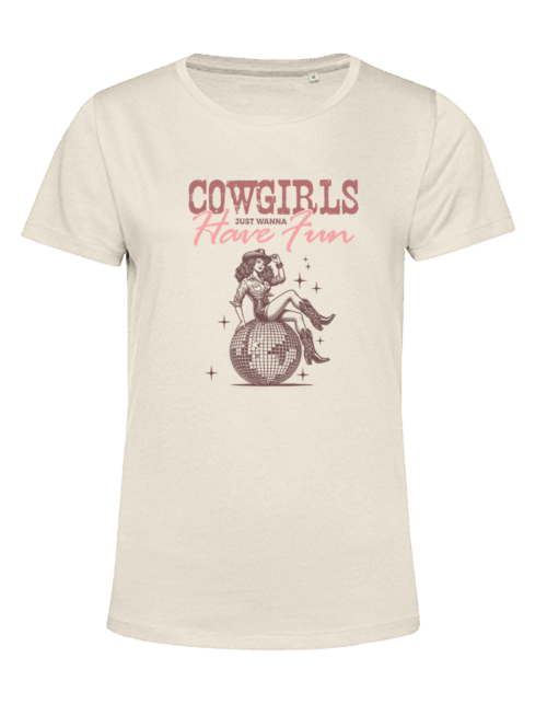 Cowgirl Collection: Cowgirl's just wanna have fun (off white), cowgirl, country, t-shirts, dtf-transfer, special edition