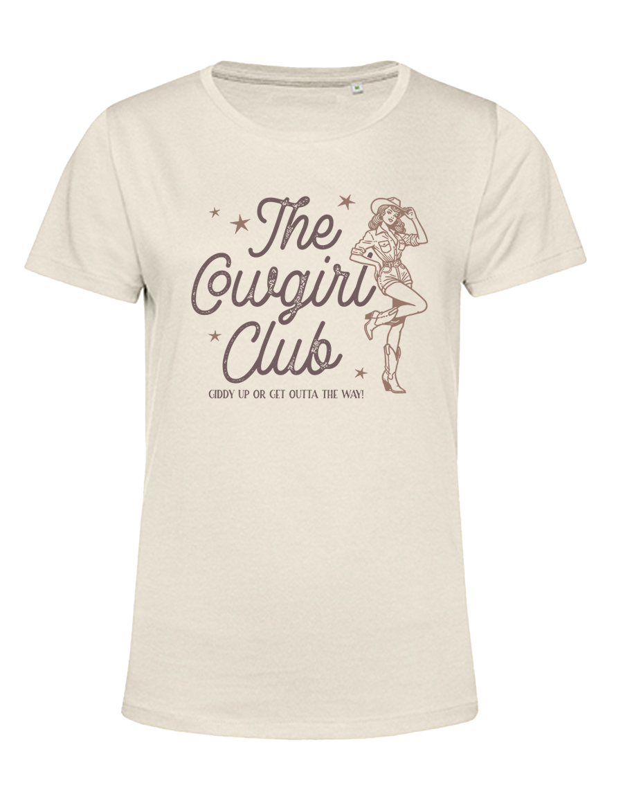 Cowgirl Collection: The Cowgirl Club (off white), T-shirtfountain, T-shirtbedrukken