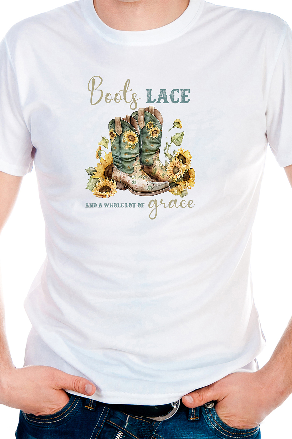Boots and Lace, T-shirtfountain, Cowgirl, Country, Country Music